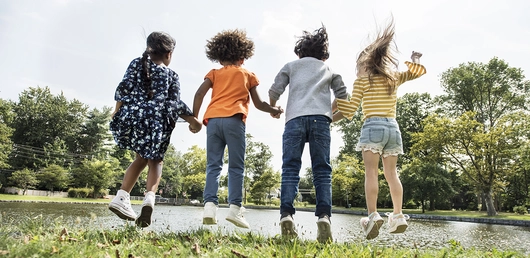 Children Jumping