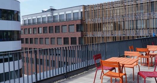 Terasa v sídle spoločnosti Novartis Slovakia